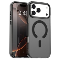 Coque de téléphone magnétique en acrylique pour 18 Pro Max avec effet peau de bonbon, finition mate semi-transparente, protection de haute qualité 2,0 mm