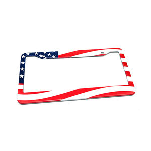 Vente en gros cadre de plaque d'immatriculation de voiture de taille standard américaine vierge avec sublimation de <span class=keywords><strong>logo</strong></span> personnalisé imprimé - Product Image 3