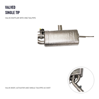Système d'échappement Catback à valve à ajustement direct pour BMW Série 2 218i F22 F23 1.5T Trois Cylindres 2014 à 2021 Sortie d'échappement simple