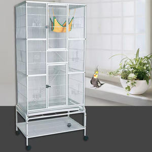 Gabbia per Uccelli in Metallo, Gabbia Multifunzionale in Ghisa per Animali Domestici, Gabbia per Pappagalli - Product Image 1