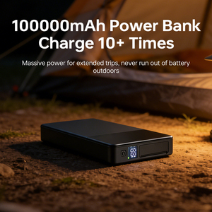 100000mAh Outdoor Laptop Power <strong>Bank</strong> 65W PD Quick Charge <strong>Battery</strong> Station with LED Screen for <strong>Camping</strong> Remote Video Editing - Product Image 5