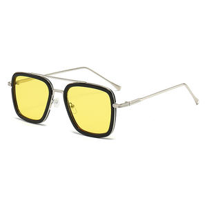 Trendy Poligonal <span class=keywords><strong>Gafas</strong></span> de sol de las mujeres Hombres Moda Metal Frame Driving Sun Glasses Mujer - Product Image 4