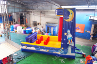 Mur d'escalade gonflable sur le thème de l'espace, équipement de terrain de jeu d'aventure en plein air pour enfants