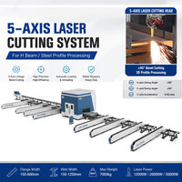 Machine de découpe laser FINCM 3D 5 axes à colonnes universelles pour poutres H à bride large américaine, pour la construction d'entrepôts et l'expédition