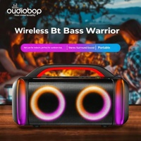 Altavoz Subwoofer Portátil de Alta Potencia para Exteriores, Sistema de Audio con Luz LED Circular RGB Dual de 6.5'', Función TWS, Altavoz Karaoke para el Hogar y Exteriores