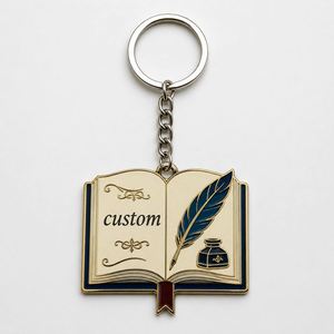 Llaveros Personalizados con Diseño de Libro en Miniatura, Recuerdo Literario para Bibliotecas y Librerías - Product Image 3
