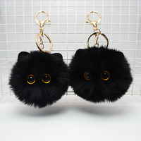 Nouvelle Peluche Chat Créative Faite à la Main 100% Coton PP Personnalisable Plusieurs Styles Porte-clés Pendentif Sac à Dos en Forme de Boule