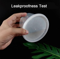 Contenants en plastique hermétiques avec couvercles, 240 ensembles, 8 oz, 12 oz, 16 oz, 24 oz, 32 oz, résistants au micro-ondes et au congélateur, anti-fuite, pour soupes