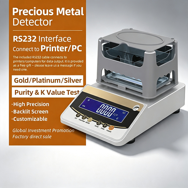 ZESHUN Factory Direct Sales Gold Plastic Density Meter 300g Digital Display Electronic Metal Liquid Specific Gravity Tester