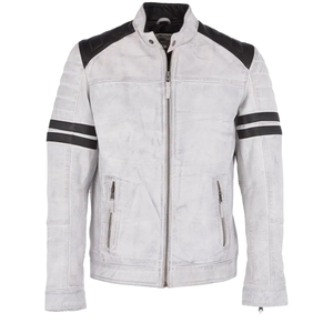 Chaqueta de Cuero Genuino para Hombre, de Lujo, Color Marrón, Piel de Vaca, Estilo Casual, con Bolsillos Personalizados, Talla XS, Tela de Lona Teñida Lisa, Precio Bajo - Product Image 3