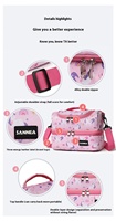 Sac isotherme imperméable Oxford avec logo personnalisé, motif de dessin animé, fermeture à glissière, capacité de 11 L, boîte à lunch pour enfants