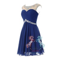 Haute qualité Offre Spéciale robe de soirée courte princesse robe de Cocktail soirée robes de demoiselle d'honneur femmes naturel fête adultes droite