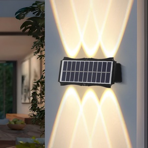Canmeijia - Lámparas Solares de Pared de Nuevo Diseño, Luces LED para Jardín <span class=keywords><strong>Exterior</strong></span>, Resistentes al Agua IP65, Luces RGB para Patio de Villa, <span class=keywords><strong>Lámpara</strong></span> Decorativa de Pared - Product Image 2