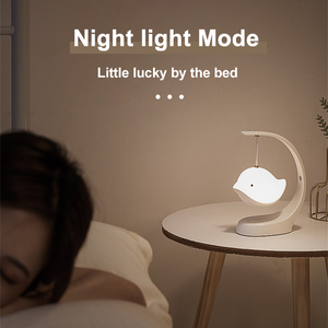 Lampe de nuit LED musicale intelligente compatible, haut-parleur coloré, commande tactile, lampe de nuit pour la décoration de la chambre, rechargeable par USB - Product Image 6