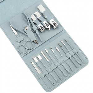 16pcs Professional 7 in 1 Eco-friendly Stainless Steel <b>Nail</b> Clipper Set Cuticle Nippers Travel <b>Case</b> Manicure Pedicure Care Tools - Product Image 3