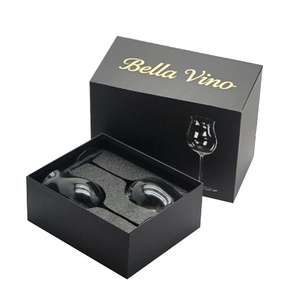 Coffret cadeau de verres à vin de luxe Bourgogne, emballage personnalisé en cristal de Bordeaux - Product Image 2