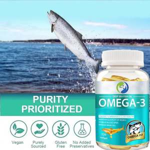 Cápsulas de Aceite de Pescado Ausreson OEM, Vitaminas EPA DHA, Omega-3 6 9 Veganas, Suplementos Halal a Granel, 500 mg 1000 mg, Cápsulas Blandas de Aceite de Pescado Omega 3 - Product Image 5