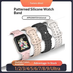 สายนาฬิกาซิลิโคน 3 มิติ ลายดอกทานตะวัน สำหรับ Apple Watch Series 1-9 SE 44 มม. Ultra 49 มม. รุ่น Fashion IMD - Product Image 2