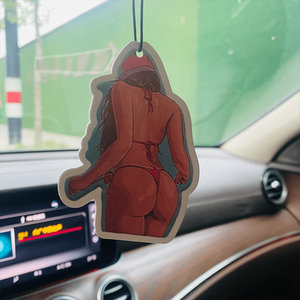 Nuevo diseño personalizado aroma vehículo ambientador papel sexo chica coche ambientador - Product Image 2