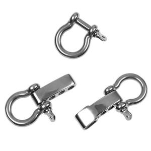 Ensemble de bracelets en paracorde avec manille réglable en acier inoxydable Eda, équipement de survie en plein air, durable, quatre trous, trois trous, DIY - Product Image 5