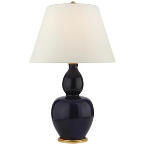 Lámpara de Mesa de Cerámica Moderna Hecha a Mano en Forma de Calabaza Dorada y Negra, Decoración Eléctrica para Sala de Estar, Dormitorio, Hotel, con Base para Bombilla E26 - Product Image 1