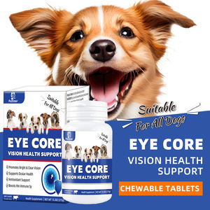 Puxinuo Suplementos nutricionales <span class=keywords><strong>para</strong></span> mascotas Suplemento <span class=keywords><strong>para</strong></span> el cuidado de <span class=keywords><strong>los</strong></span> <span class=keywords><strong>ojos</strong></span> en forma de hoja Lutein Core Vision Health Support Drops Universal Treats - Product Image 2