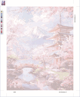 Kit de peinture acrylique par numéros 40*50cm, paysage à peindre soi-même, haute couverture, sans cadre, vente en gros