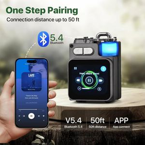 Mini Altavoz Inalámbrico Inteligente Portátil con Pantalla Táctil, Sonido HD Potente, Luces LED, para Casa/Aire Libre/Viajes/Ducha/Fiestas/Playa - Product Image 2