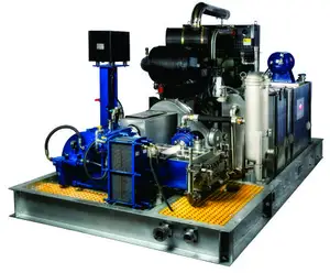 High pressure water blast machine