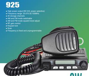 Mytetra MYT-925 8 watt a lungo raggio AM FM trasmettitore 27MHz CB Radio Mobile Walkie Talkie per uso marittimo - Product Image 4