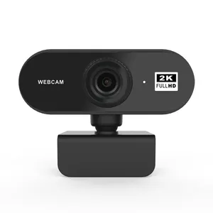 Dropshipping Webcam HD 2K Fokus Otomatis, Kamera Komputer Bebas Drive Canggih Mikrofon Tanam