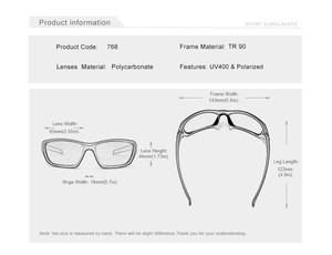NINESUN Vente à Chaud <span class=keywords><strong>2024</strong></span> Lunettes de Soleil Polarisées Hommes Cyclisme Lunettes de Conduite Vision Nocturne Anti-Glare Sports Bicycle Eyewear <span class=keywords><strong>LE</strong></span>-768 - Product Image 5