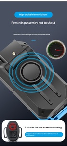 <span class=keywords><strong>Ordinateur</strong></span> de vélo 4-en-1 avec capteur, phare, klaxon, sans fil, rechargeable par USB, étanche, anti-éblouissement, compteur de vitesse pour VTT et vélo de route - Product Image 5