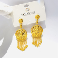 Boucles d'oreilles en gros en promotion, bijoux africains et turcs plaqués or, les meilleures boucles d'oreilles de notre usine, boucles d'oreilles étanches pour femmes