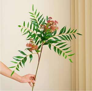 Nueva planta de simulación de seda de fruta de rama única grande, decoración <span class=keywords><strong>del</strong></span> hogar para fiesta, película dentada, <span class=keywords><strong>viento</strong></span> y hojas de <span class=keywords><strong>sombra</strong></span> - Product Image 2