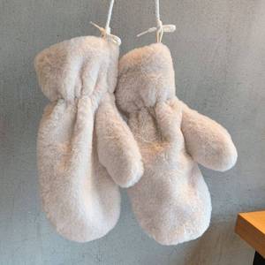 I-0449 gants d'hiver mignon fausse fourrure gants tricotés hiver épais chaud tricoté plus chaud conduite extérieur mitaine - Product Image 6
