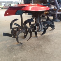 Motoculteur agricole 7 CV, moteur essence 2 temps, transmission par engrenages, trois roues, haute productivité