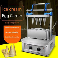 Cônes roulés de cornet de poke de crème glacée de cuisson de cône de sucre de roulement rotatoire faisant la machine