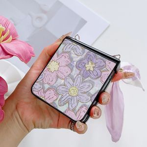 Fundas para Teléfono Resistentes al Agua con Diseño de Rosas en Lámina Dorada, Material de PC, para <span class=keywords><strong>Samsung</strong></span> ZFlip 8/7/6/5/4 y Motorola 60U - Product Image 1