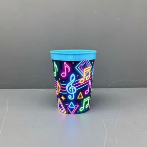 Stadium <b>Plastic</b> Cup Food Grade 8oz 10oz 12oz 16oz With <b>Straw</b> Lid Combo Custom Logo Print for Beach Party PRS - Product Image 6
