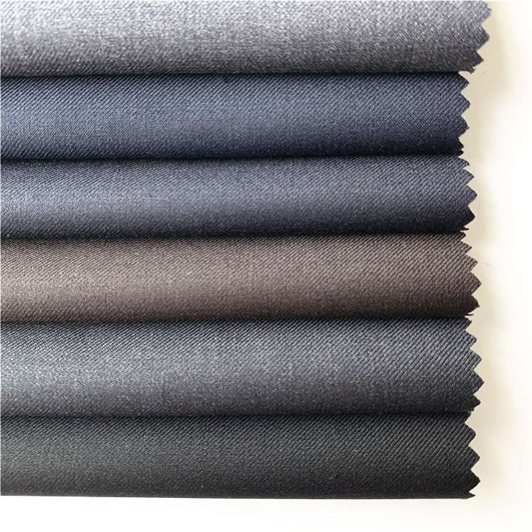 Dark Colors Italian Worsted Woven Cashmere Suit 100 Pure Wool Fabric