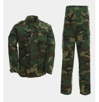 Uniformes tactiques d'entraînement en plein air BDU, camouflage, écologiques, séchage rapide, respirants, anti-déchirure, polyester, antistatiques, logo long