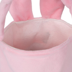 DAMAI Plush Easter Bunny <b>Basket</b> with Long Plush Personalized <b>Egg</b> Hunting Easter Bags Tote Bags for Easter Decorations Candy - Product Image 6