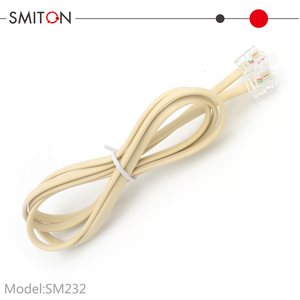 6P2C Interphone <span class=keywords><strong>ADSL</strong></span> Câble téléphonique RJ11 à RJ11 Conducteur en cuivre durable - Product Image 4