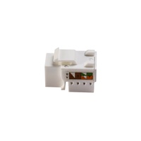 Modul Jaringan Cat6 UTP RJ45 Keystone Jack Punch Down untuk Sistem Kabel Terstruktur ANSI/TIA-568.2-D