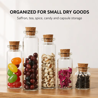 5Ml-30Ml Grosir Variety Toples Safron Tabung Kaca Kecil Kemasan Toples Penyimpanan dengan Tutup Gabus