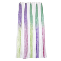 Nouvelles extensions de cheveux synthétiques scintillantes effet ombré, fibre haute température, pour la décoration