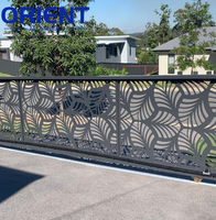 Écrans en aluminium découpés au laser personnalisés pour des designs uniques de clôtures et de murs, ensemble complet pour serre