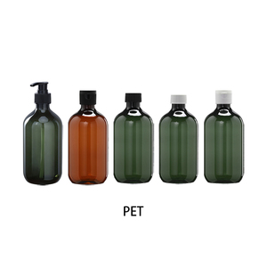 Bán buôn tùy chỉnh chai dầu gội đầu 300/500ml sang trọng hổ phách chai nhựa chai rỗng bơm lại bao bì mỹ phẩm thiết lập - Product Image 1