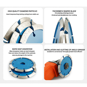 4 1/2 inch ướt/Khô đôi lưỡi thợ cưa kim cương tuck điểm Disco tuck Blade với hiệu suất cao cho các ứng dụng ướt/khô - Product Image 2